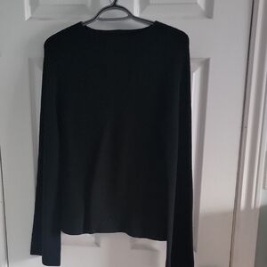 Womens Black Keyhole Sweater - Banana Republic